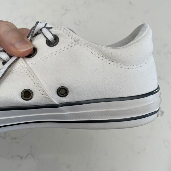 Converse All Star Low Cut Lace Up Sneakers White + Black Sz 9.5 NWOT - Picture 13 of 14